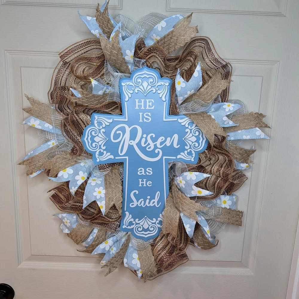He Is Risen Wreath